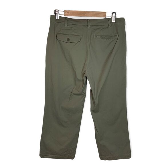 ATM Cropped Boyfriend Pant in Faded Sage - Picture 5 of 13